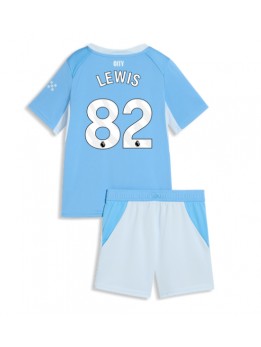 Otroški Nogometna dresi replika Manchester City Rico Lewis #82 Domači 2026-27 Kratek rokav (+ hlače)
